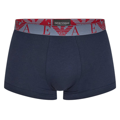 Blue-Red-White - Lifestyle - Emporio Armani Mens Cotton Blend Boxer Shorts (Pack of 3)