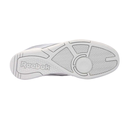 Silver - Side - Reebok Mens BB 4000 II Metallic Leather Trainers