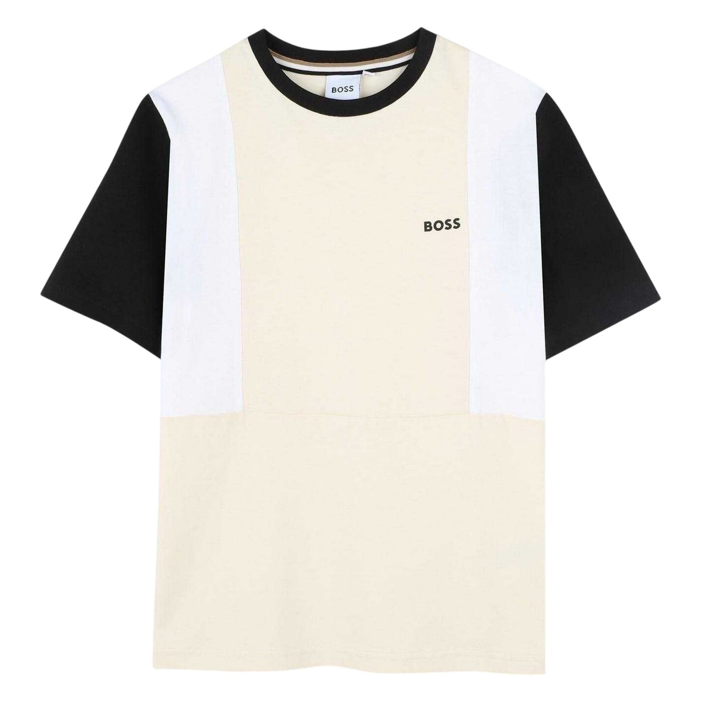 Vanilla - Front - Boss Childrens-Kids Colour Block Regular T-Shirt