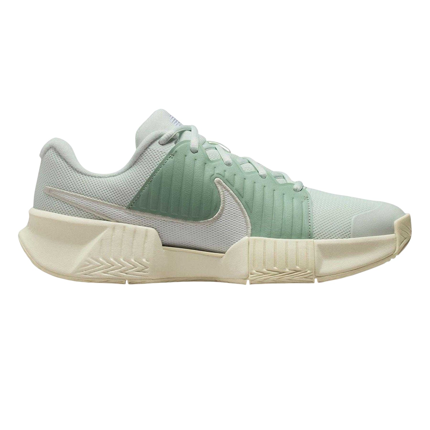 White-Light Green - Front - Nike Womens-Ladies GP Challenge Pro Tennis Shoes