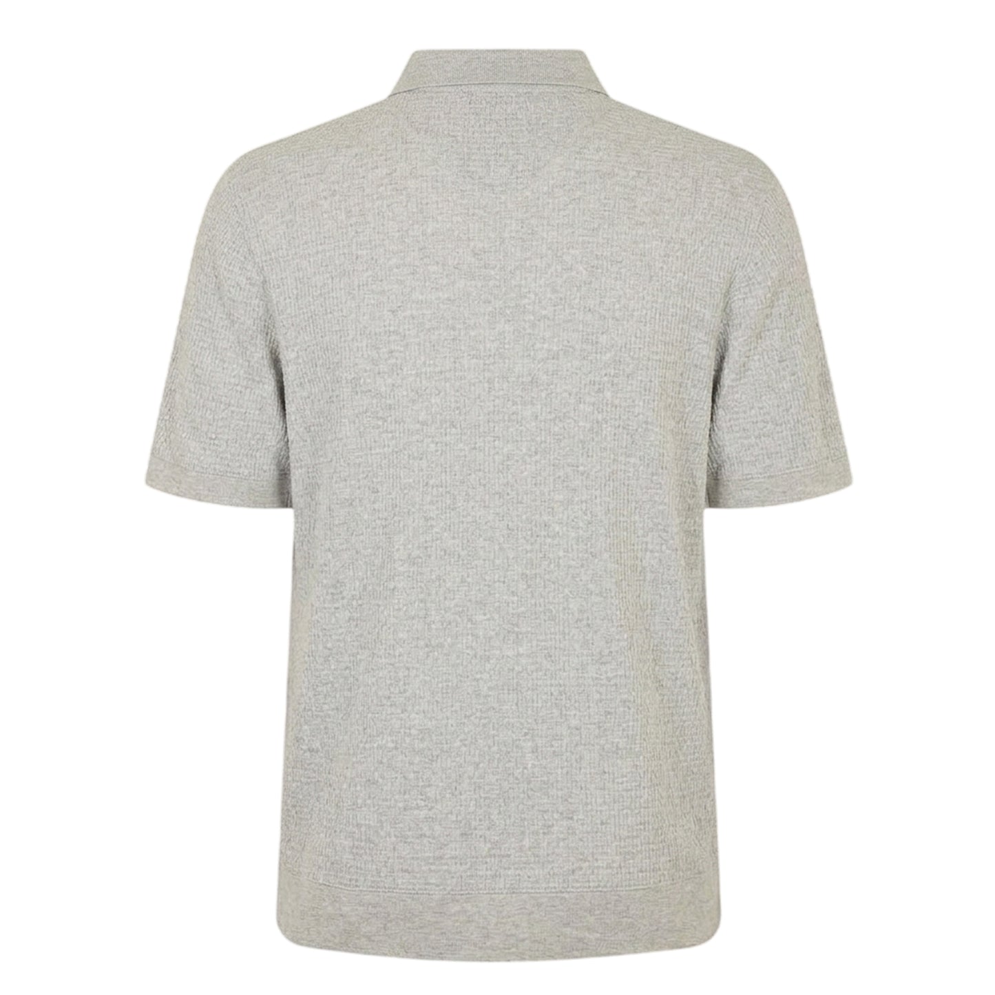 Light Grey - Back - Ted Baker Mens Textured Short-Sleeved Shirt