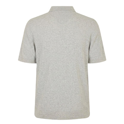 Light Grey - Back - Ted Baker Mens Textured Short-Sleeved Shirt