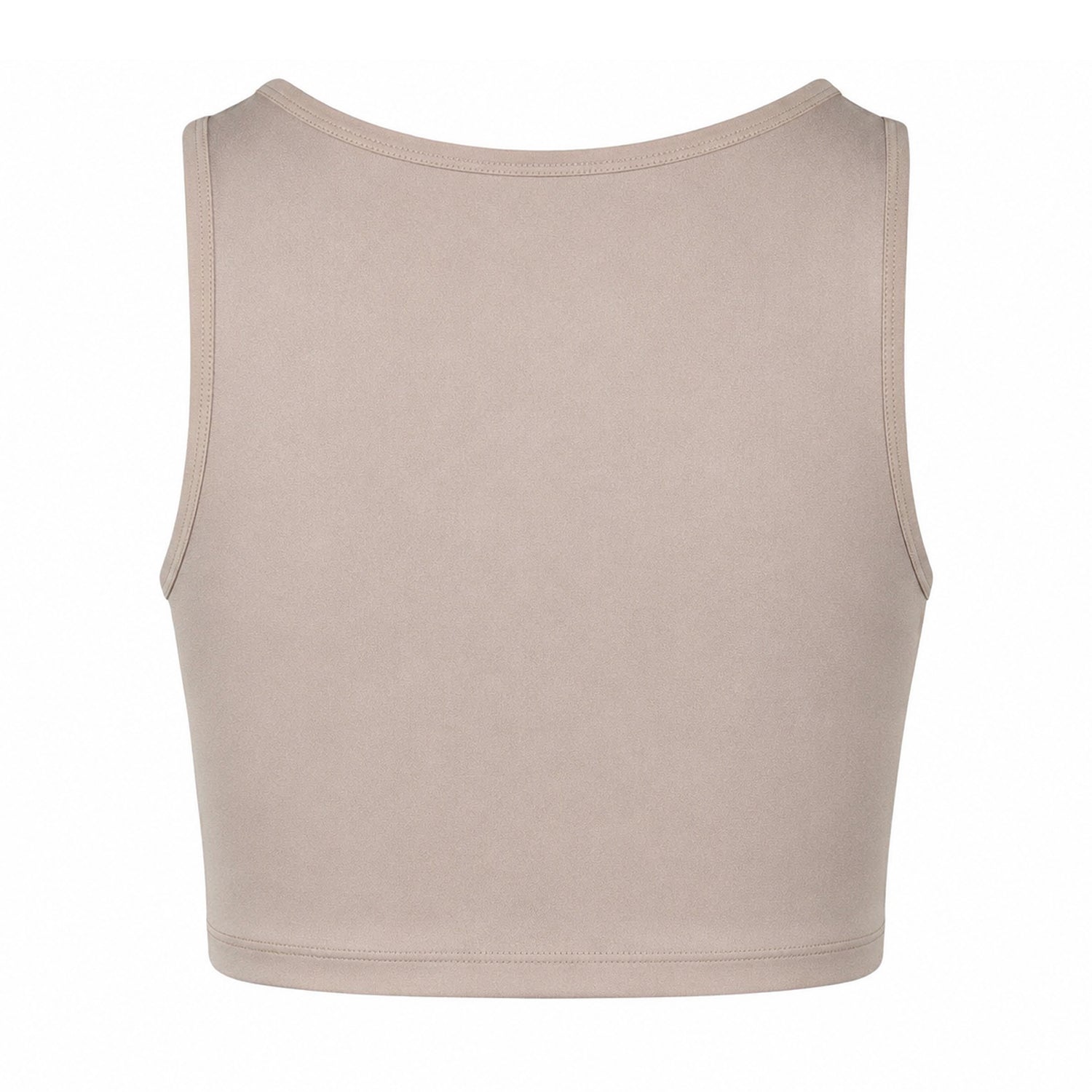 Boulder - Back - Reebok Womens-Ladies Ruched Cropped Tight Tank Top