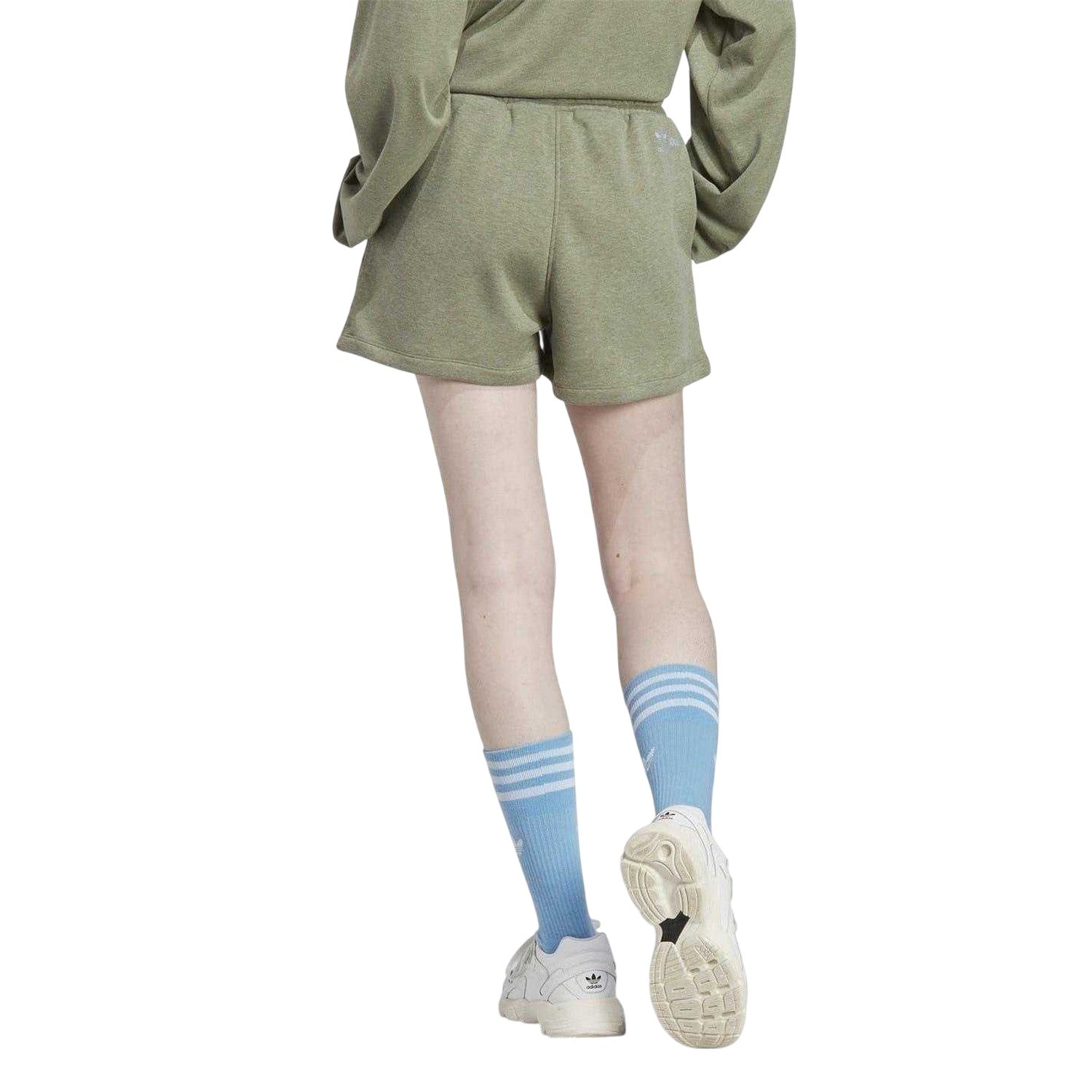 Green - Back - Moomin Womens-Ladies Adidas Sweat Shorts