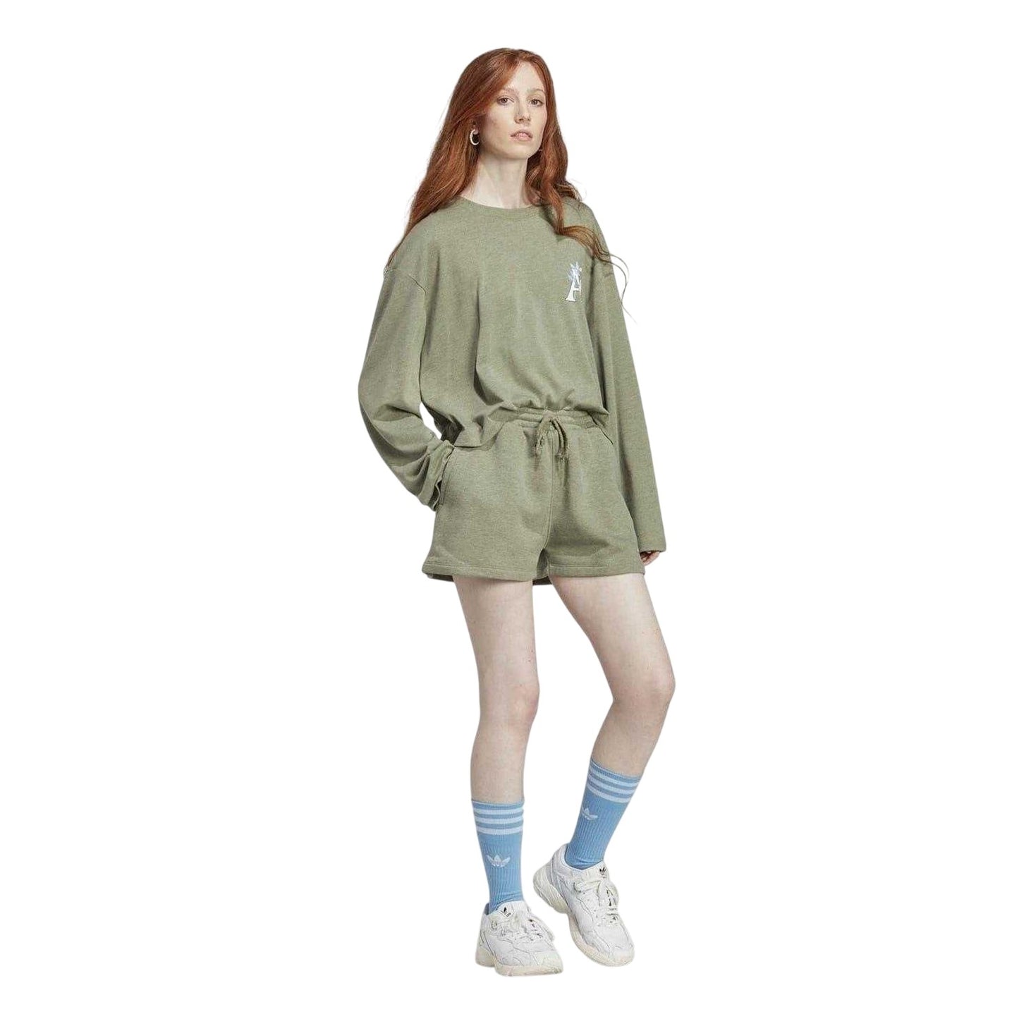 Green - Lifestyle - Moomin Womens-Ladies Adidas Sweat Shorts