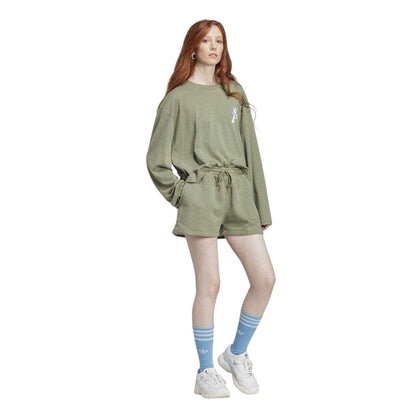 Green - Lifestyle - Moomin Womens-Ladies Adidas Sweat Shorts