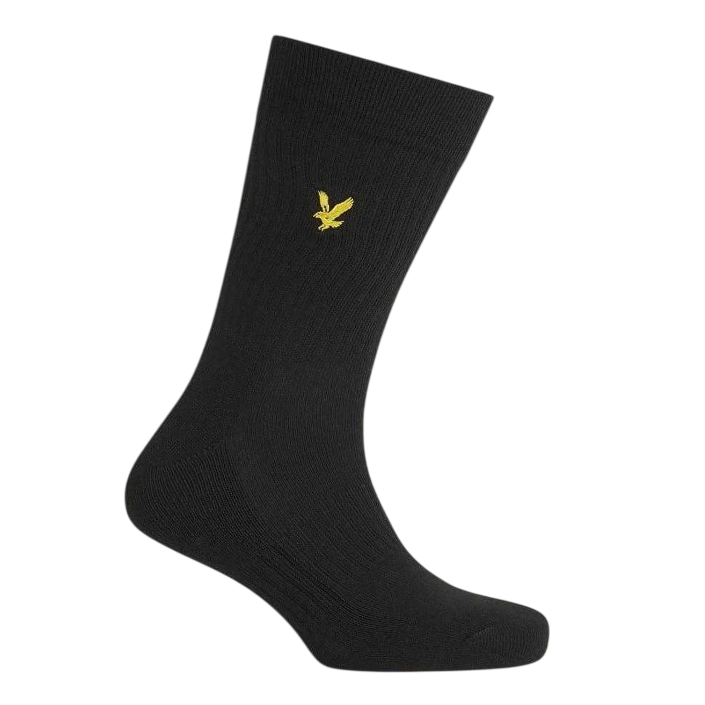 Black - Pack Shot - Lyle & Scott Mens Ackley Crew Socks
