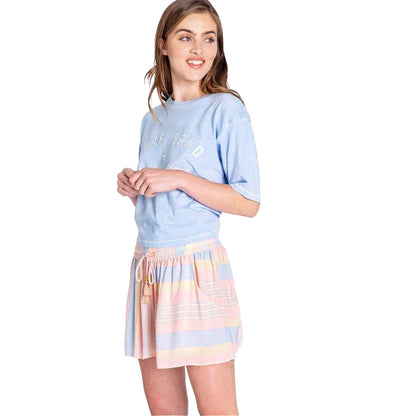 Multicoloured - Back - PJ Salvage Womens-Ladies Salvage Stripe Regular Lounge Shorts