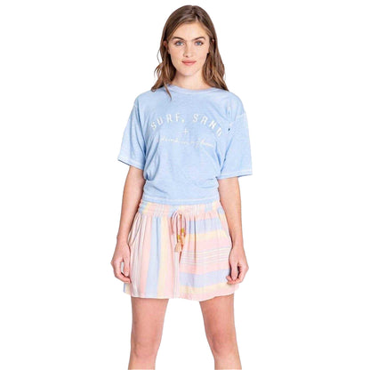 Multicoloured - Lifestyle - PJ Salvage Womens-Ladies Salvage Stripe Regular Lounge Shorts