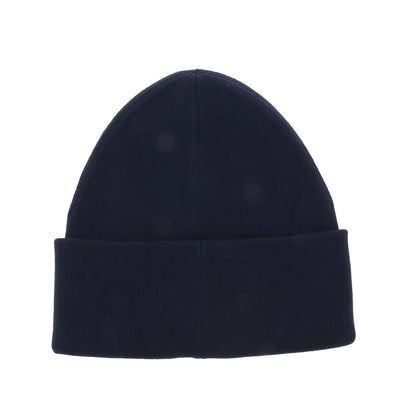 Navy - Back - Fred Perry Mens Graphic Ribbed Beanie