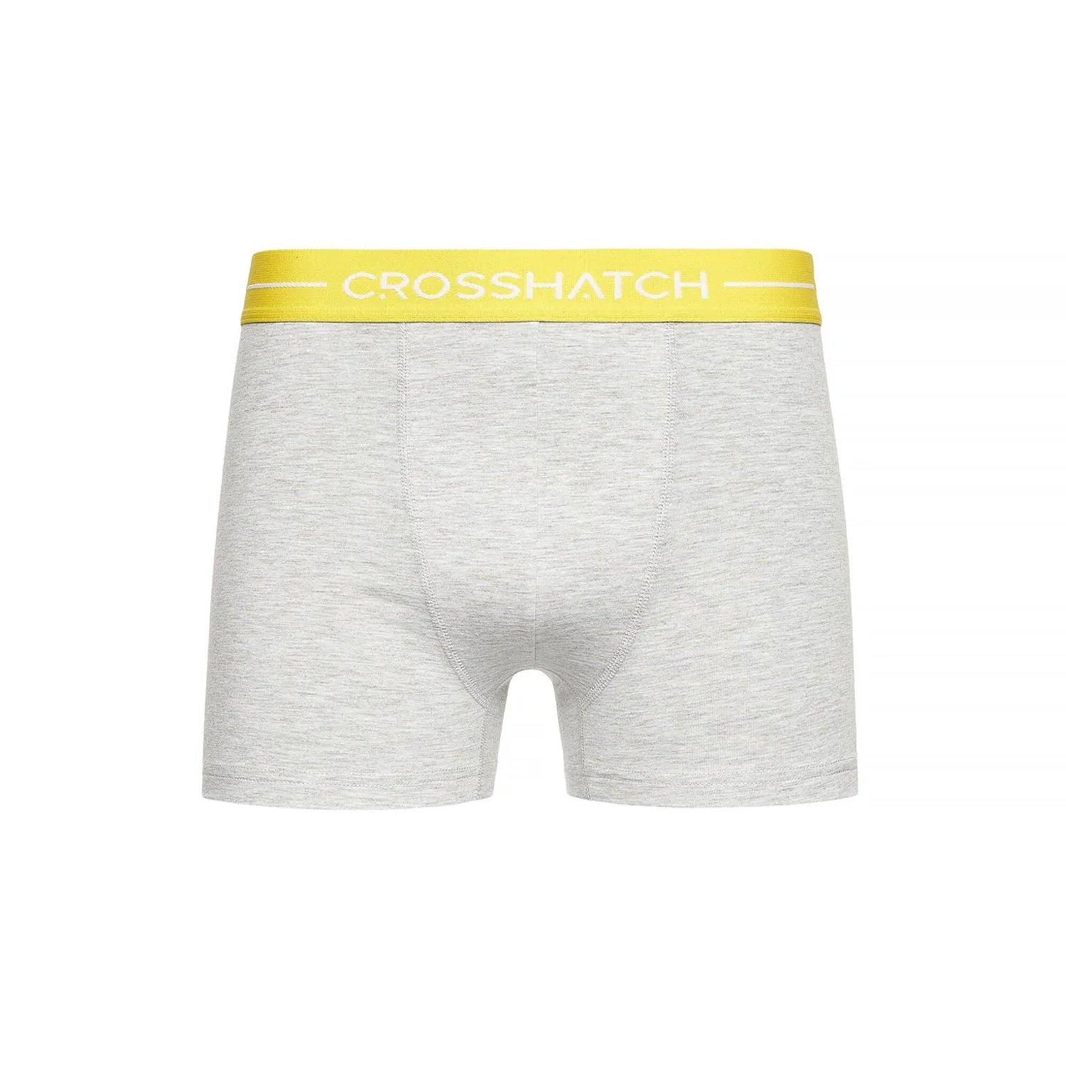 Grey - Side - Crosshatch Mens Astral Boxer Shorts (Pack of 12)