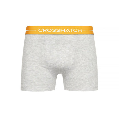 Grey - Lifestyle - Crosshatch Mens Astral Boxer Shorts (Pack of 12)