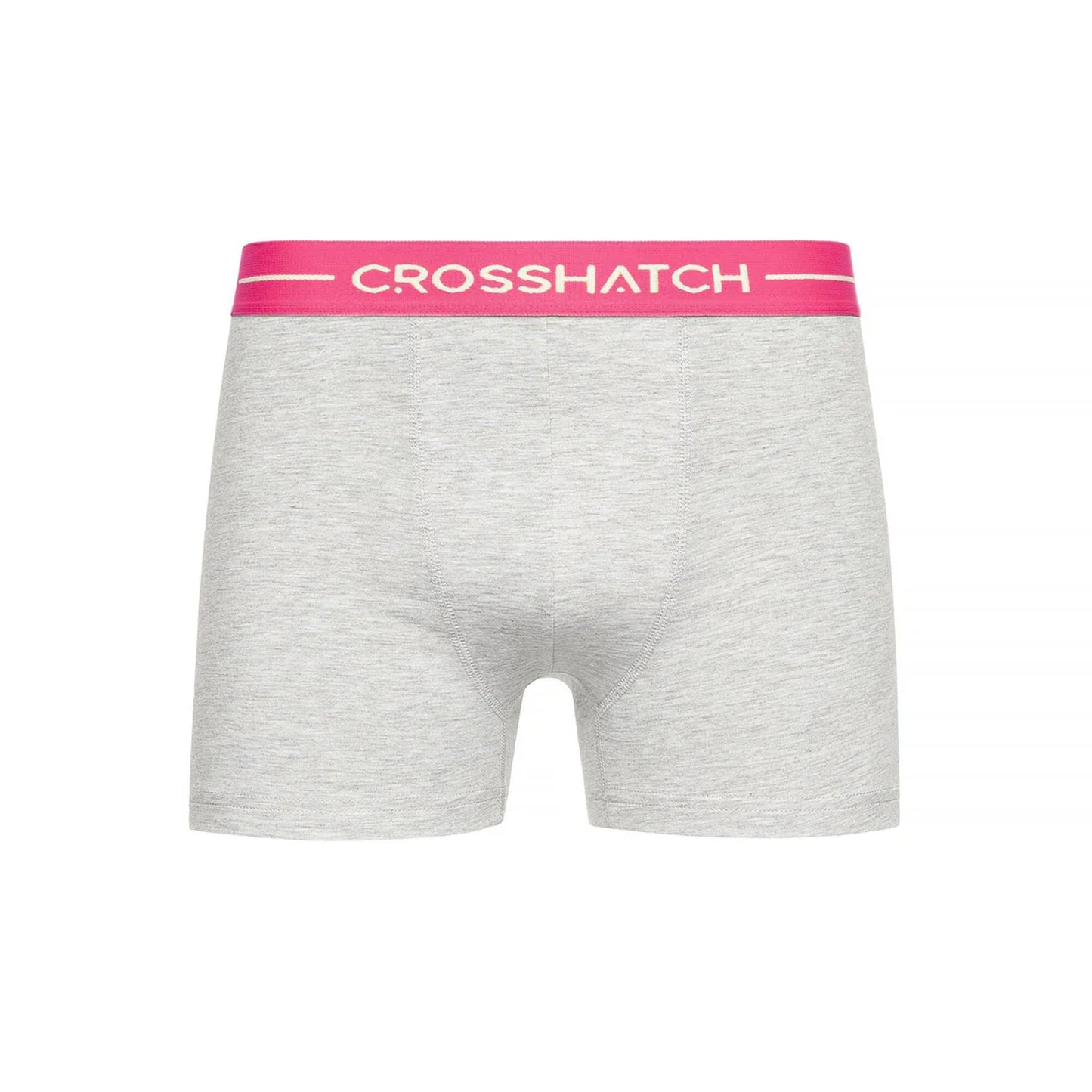 Grey - Pack Shot - Crosshatch Mens Astral Boxer Shorts (Pack of 12)