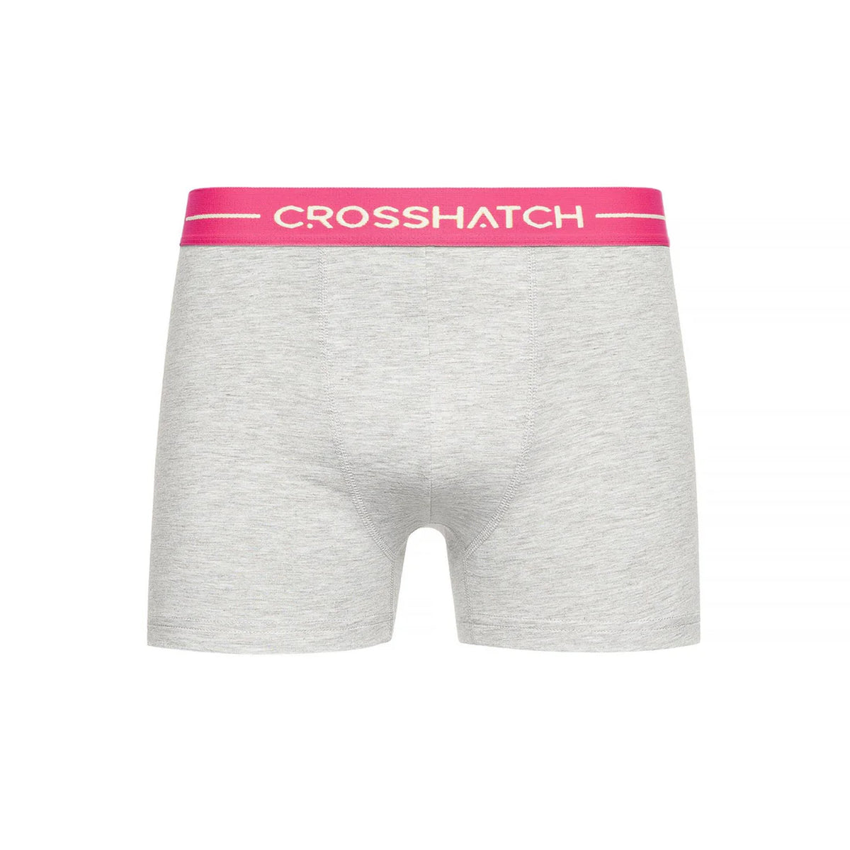 Grey - Pack Shot - Crosshatch Mens Astral Boxer Shorts (Pack of 12)
