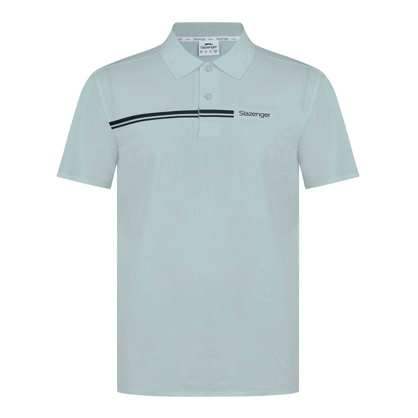 Grey - Front - Slazenger Mens Polyester Golf Polo Shirt