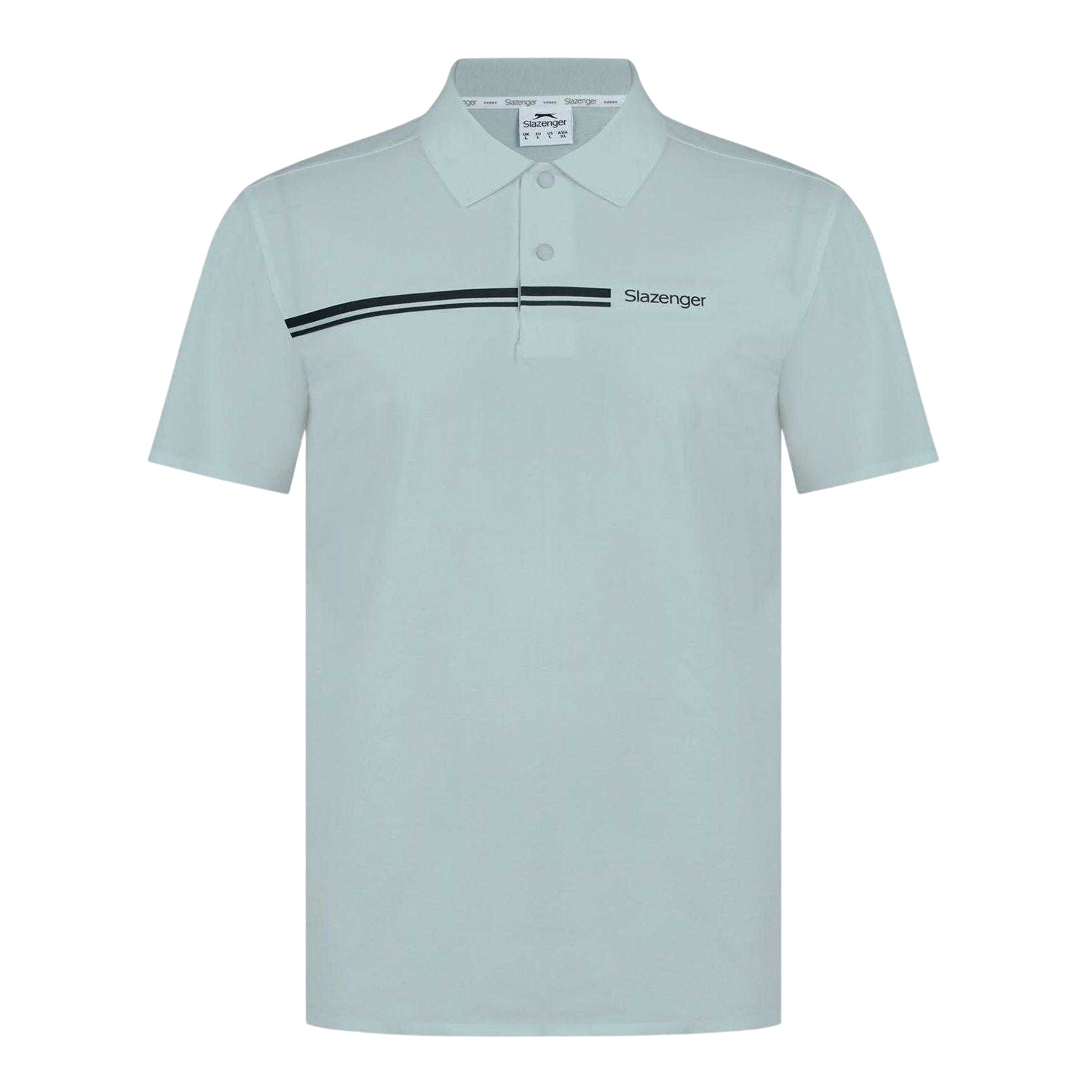 Grey - Front - Slazenger Mens Polyester Golf Polo Shirt