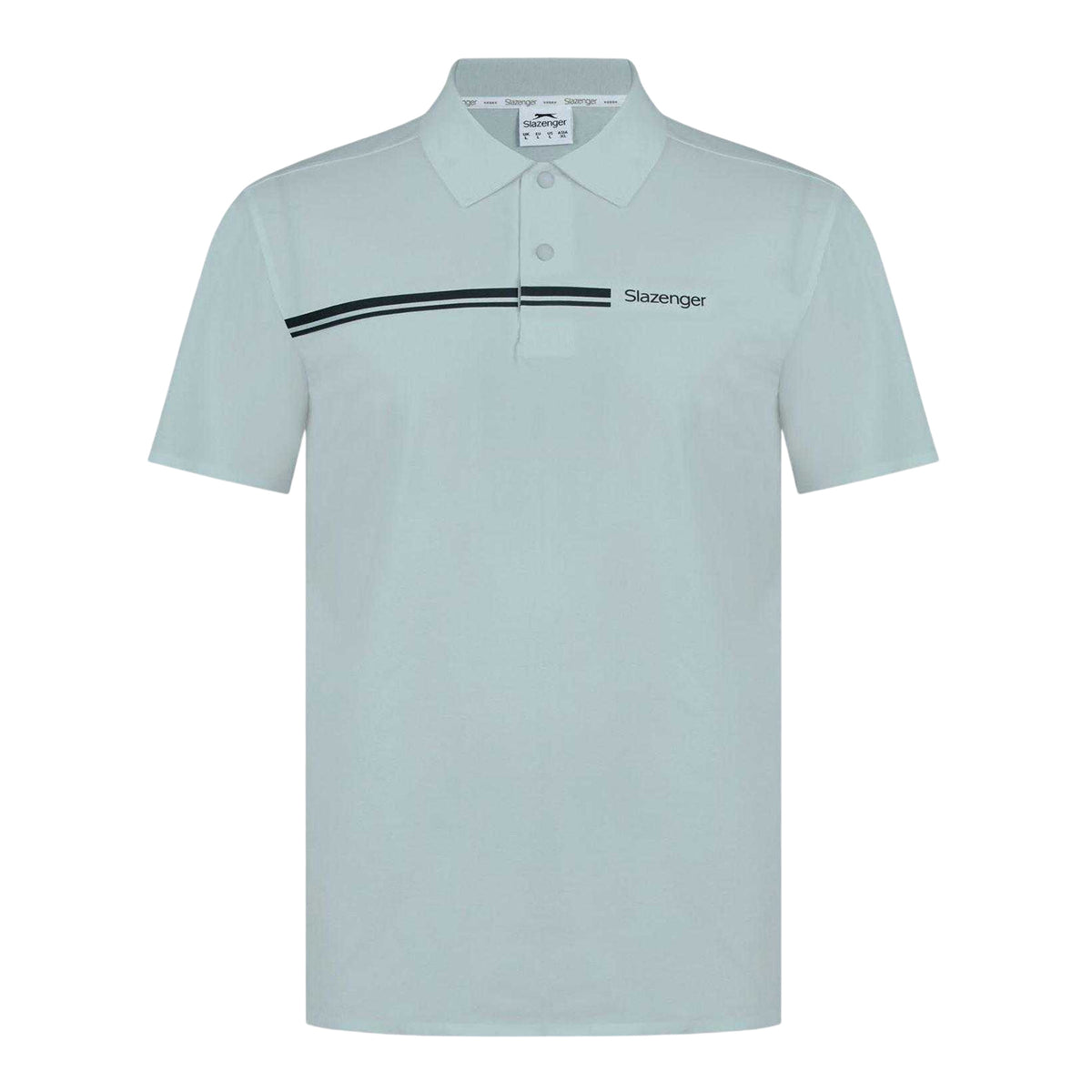 Grey - Front - Slazenger Mens Polyester Golf Polo Shirt