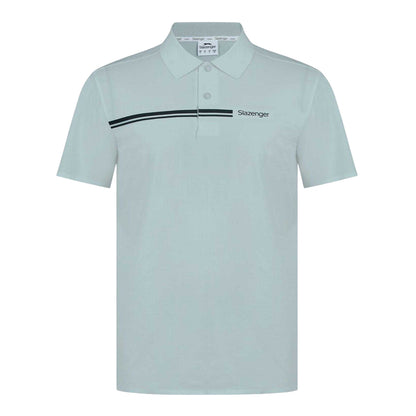 Grey - Front - Slazenger Mens Polyester Golf Polo Shirt
