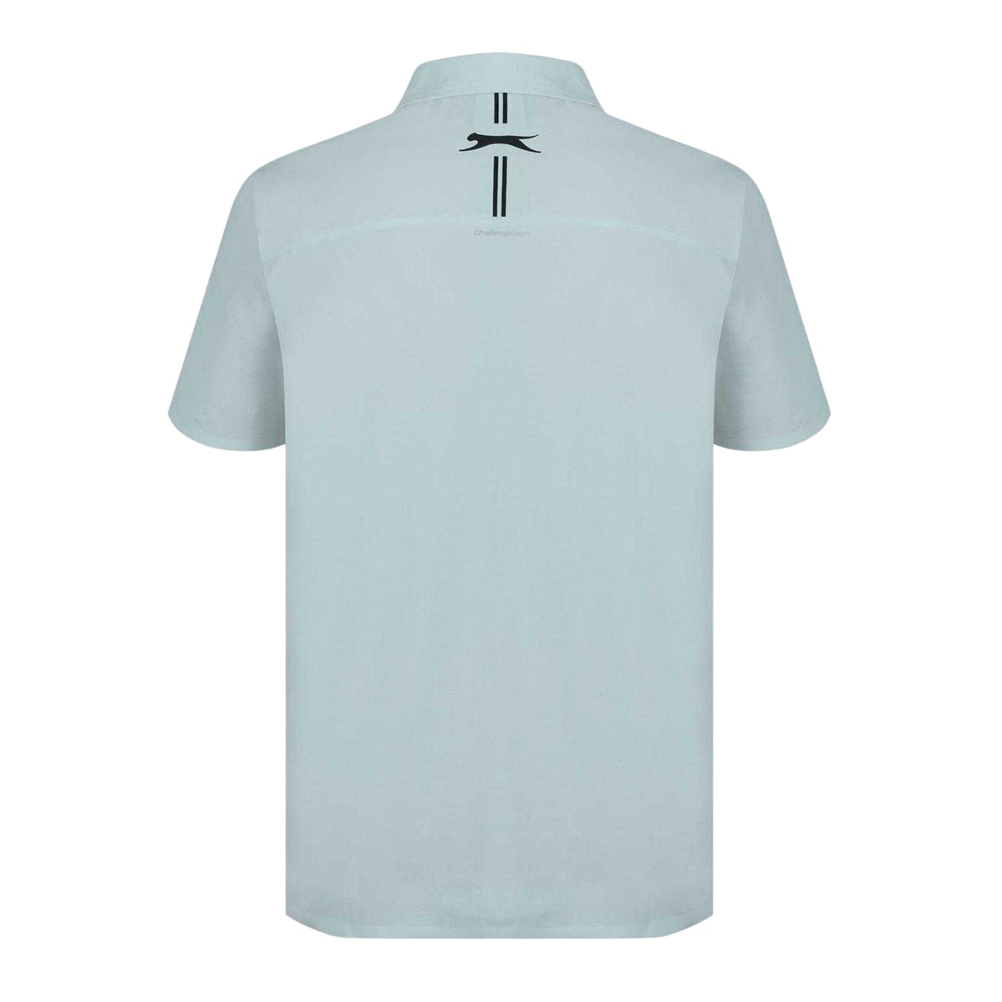 Grey - Back - Slazenger Mens Polyester Golf Polo Shirt