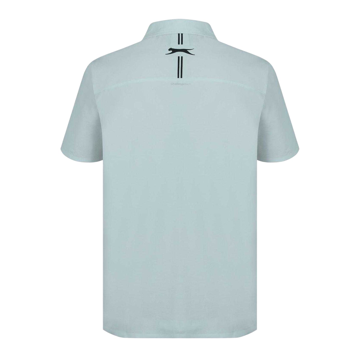 Grey - Back - Slazenger Mens Polyester Golf Polo Shirt
