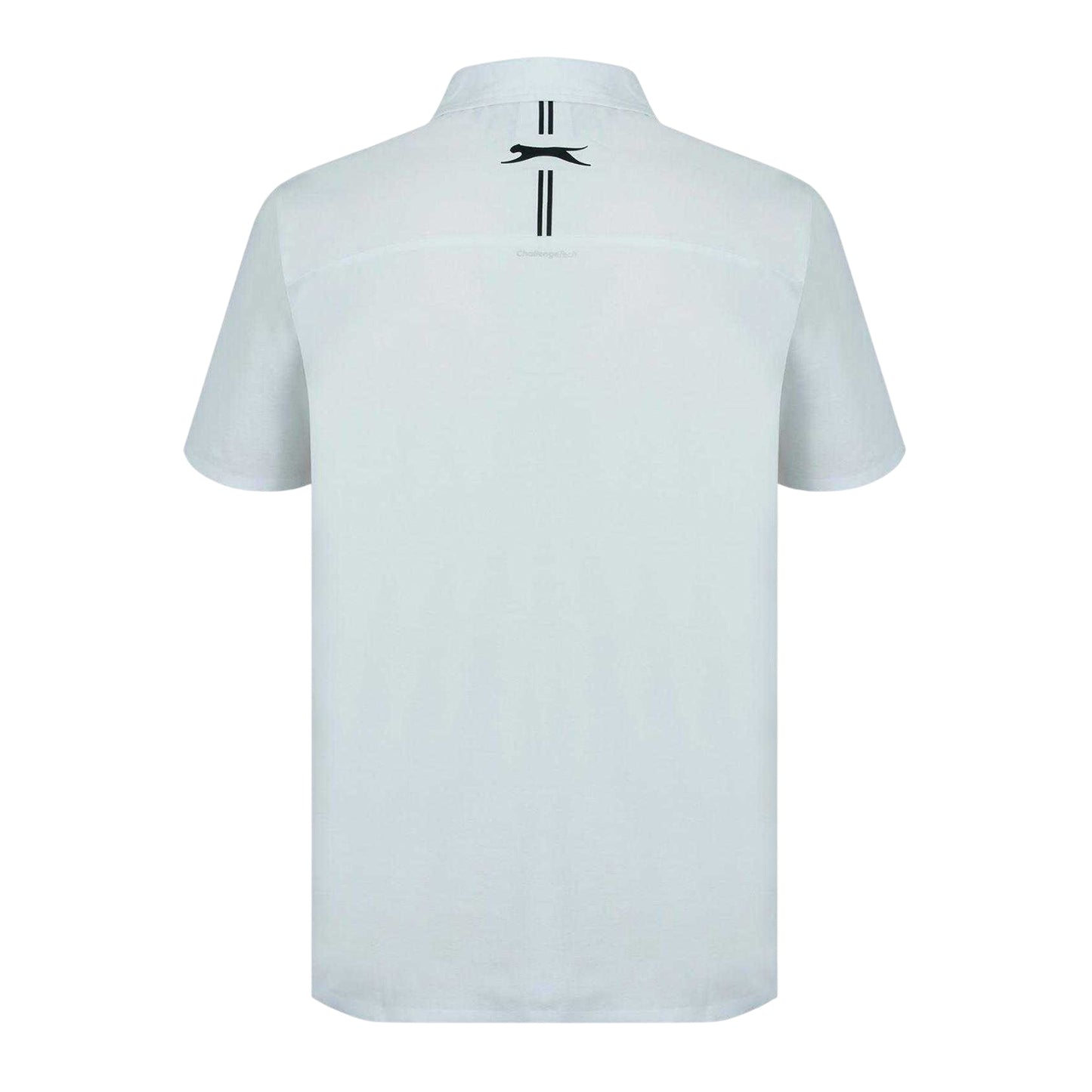 White - Back - Slazenger Mens Polyester Golf Polo Shirt
