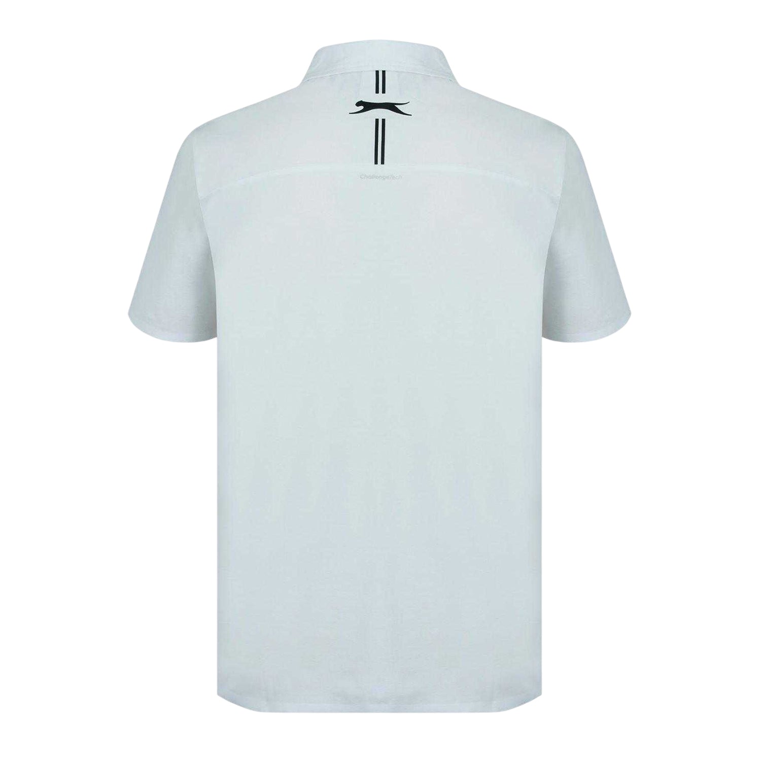 White - Back - Slazenger Mens Polyester Golf Polo Shirt