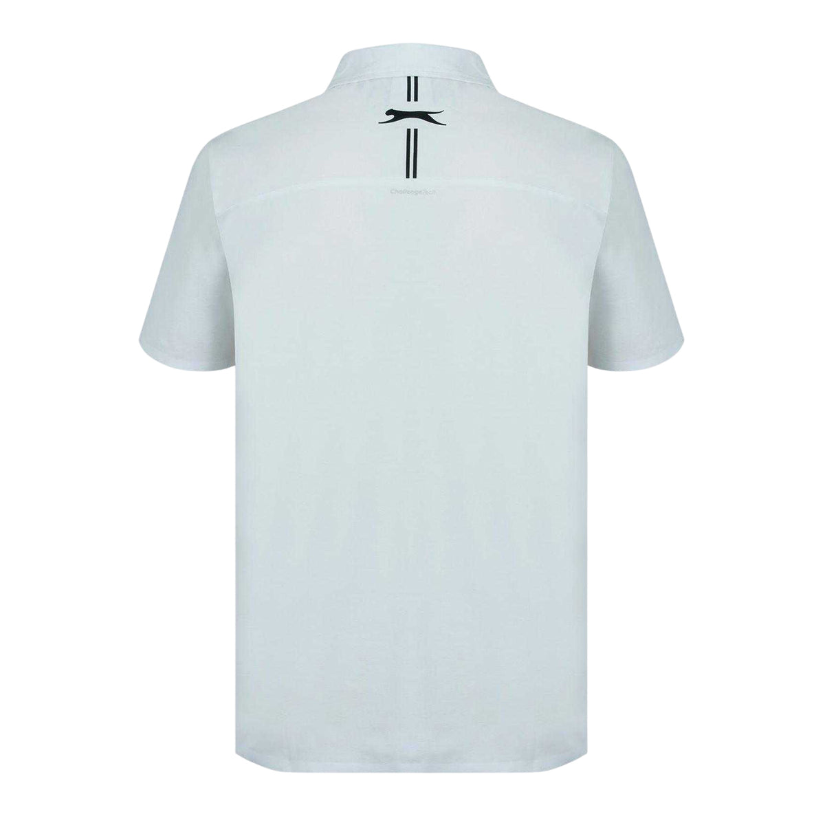 White - Back - Slazenger Mens Polyester Golf Polo Shirt
