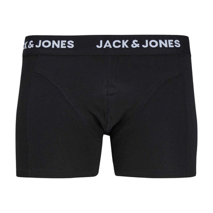 Black - Back - Jack And Jones Mens Anthony Boxer Shorts (Pack of 3)