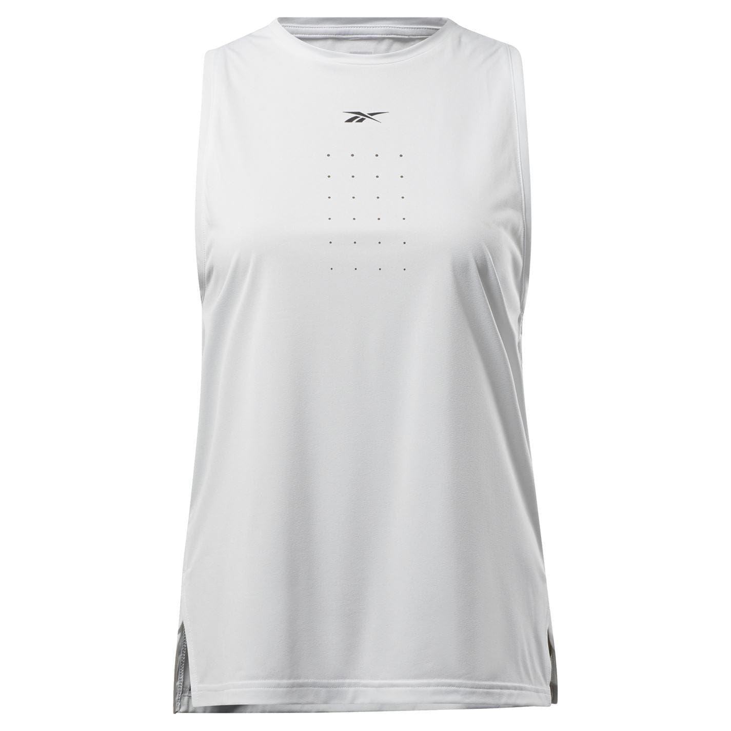 Grey - Front - Reebok Womens-Ladies Fitness Slim Tank Top