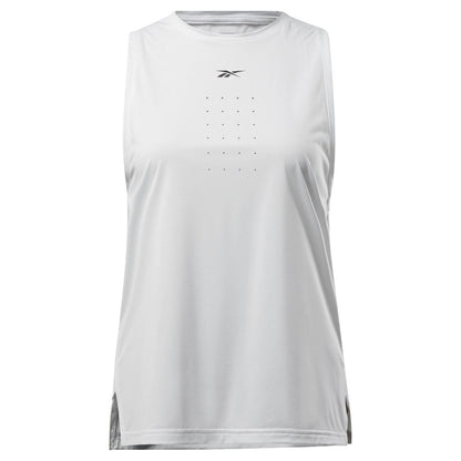 Grey - Front - Reebok Womens-Ladies Fitness Slim Tank Top