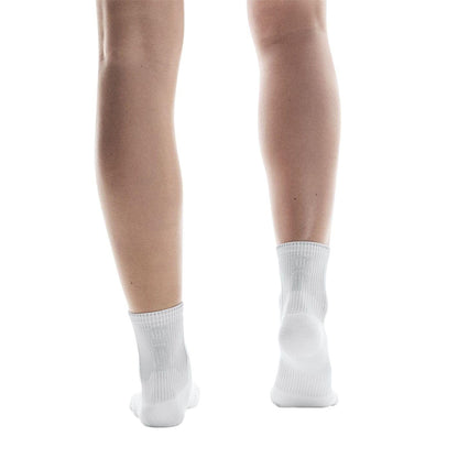 White - Side - On Running Unisex Adult Quarter Socks