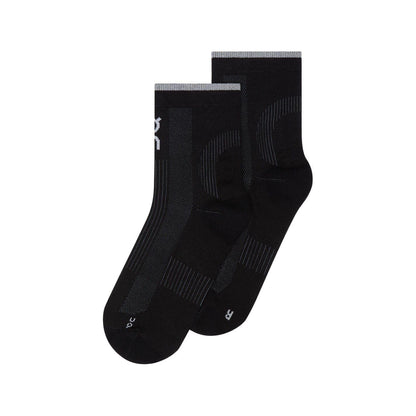 Black - Front - On Running Unisex Adult Quarter Socks