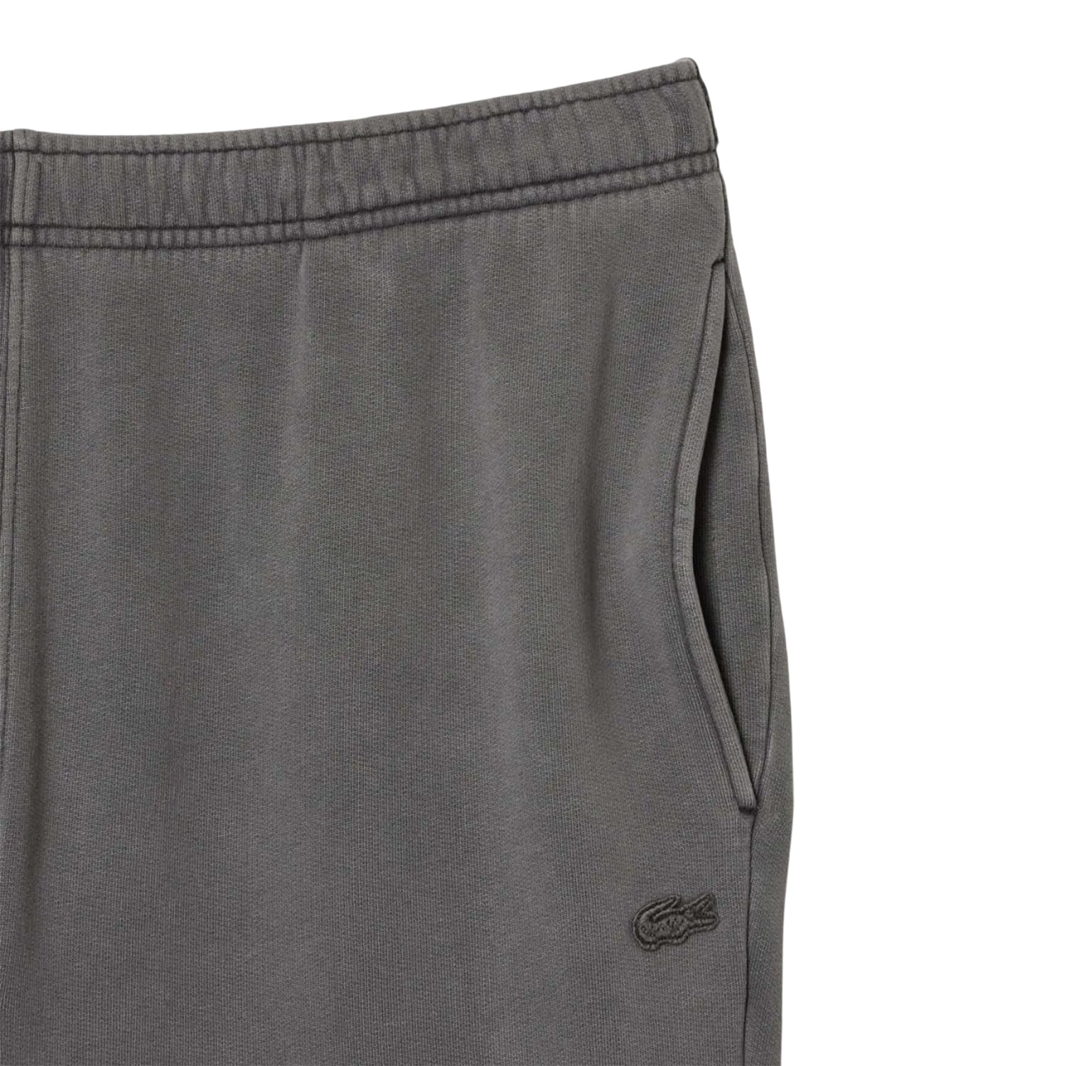 Grey - Back - Lacoste Unisex Adult Cotton Fleece Jogging Bottoms