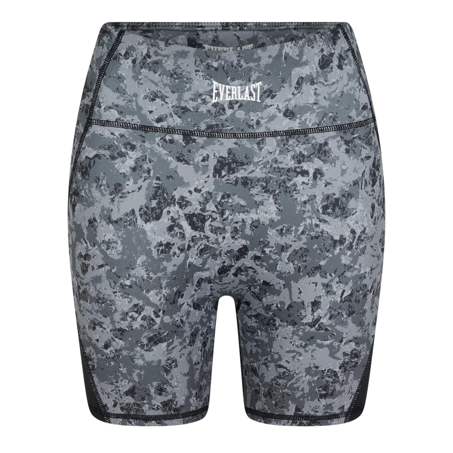 Grey - Front - Everlast Womens-Ladies Marble Athletic Cycling Shorts