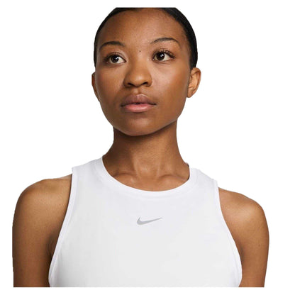 White - Side - Nike Womens-Ladies Dri-FIT Tank Top