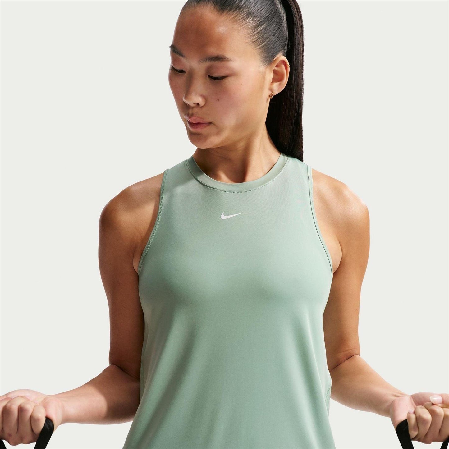 Green - Front - Nike Womens-Ladies Dri-FIT Tank Top