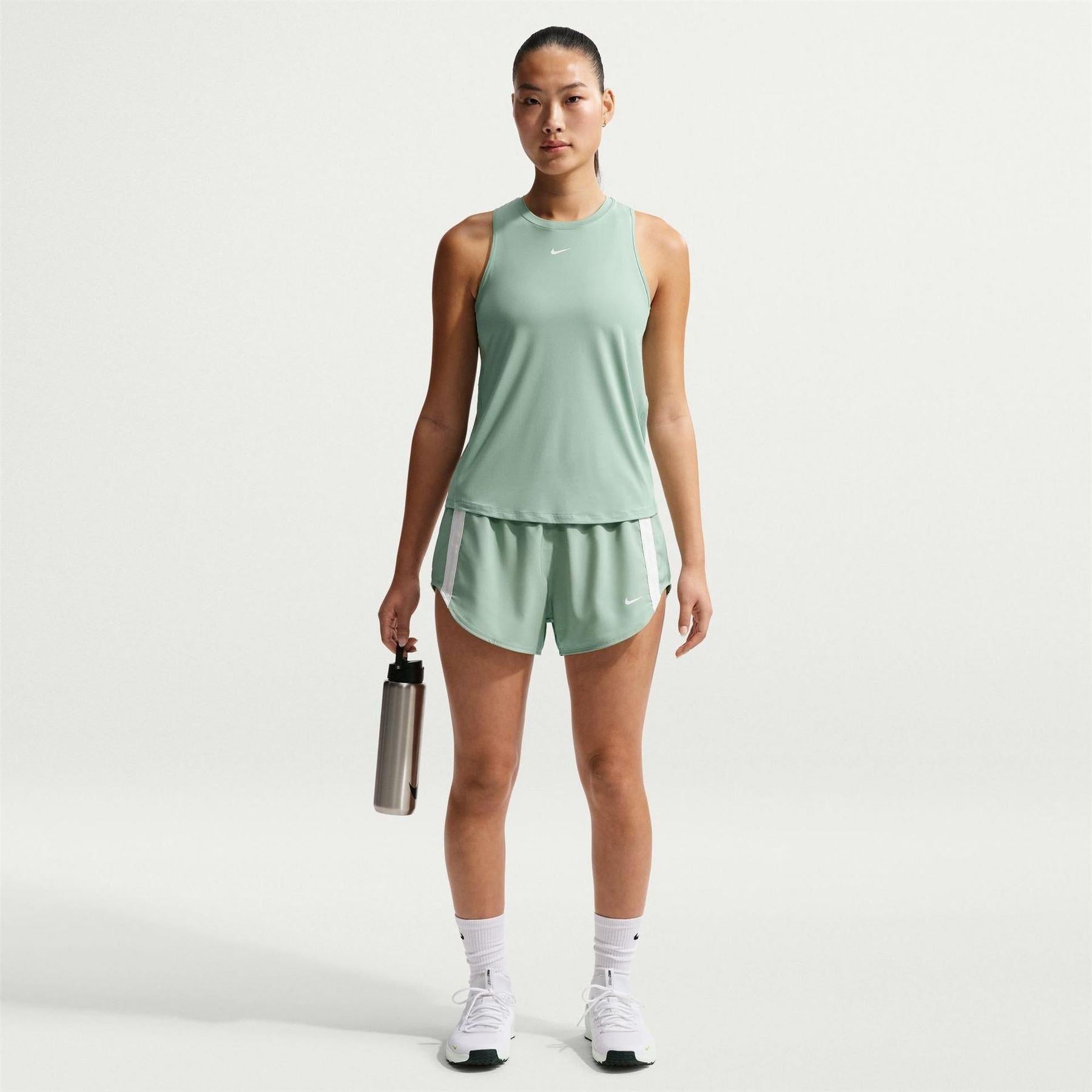 Green - Pack Shot - Nike Womens-Ladies Dri-FIT Tank Top