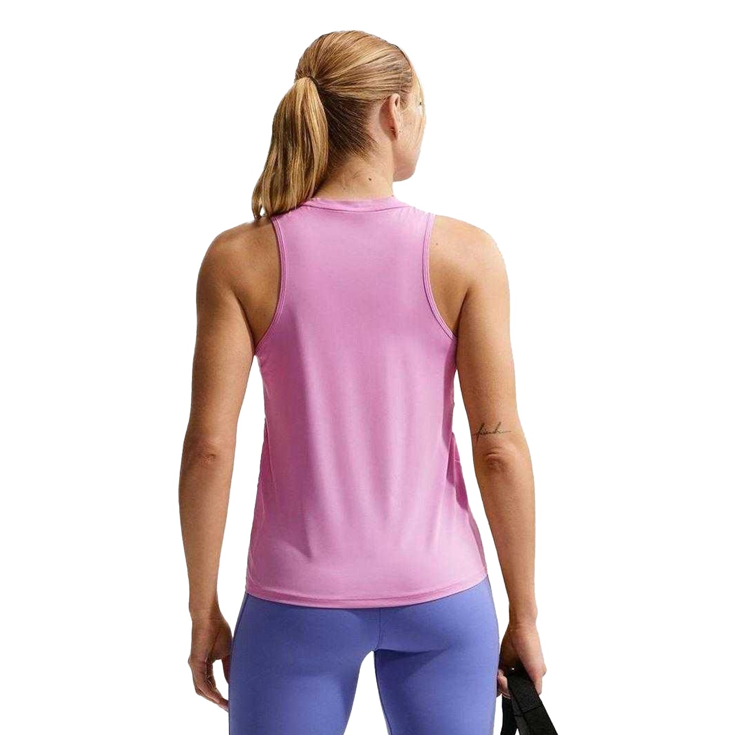 Magenta - Back - Nike Womens-Ladies Dri-FIT Tank Top