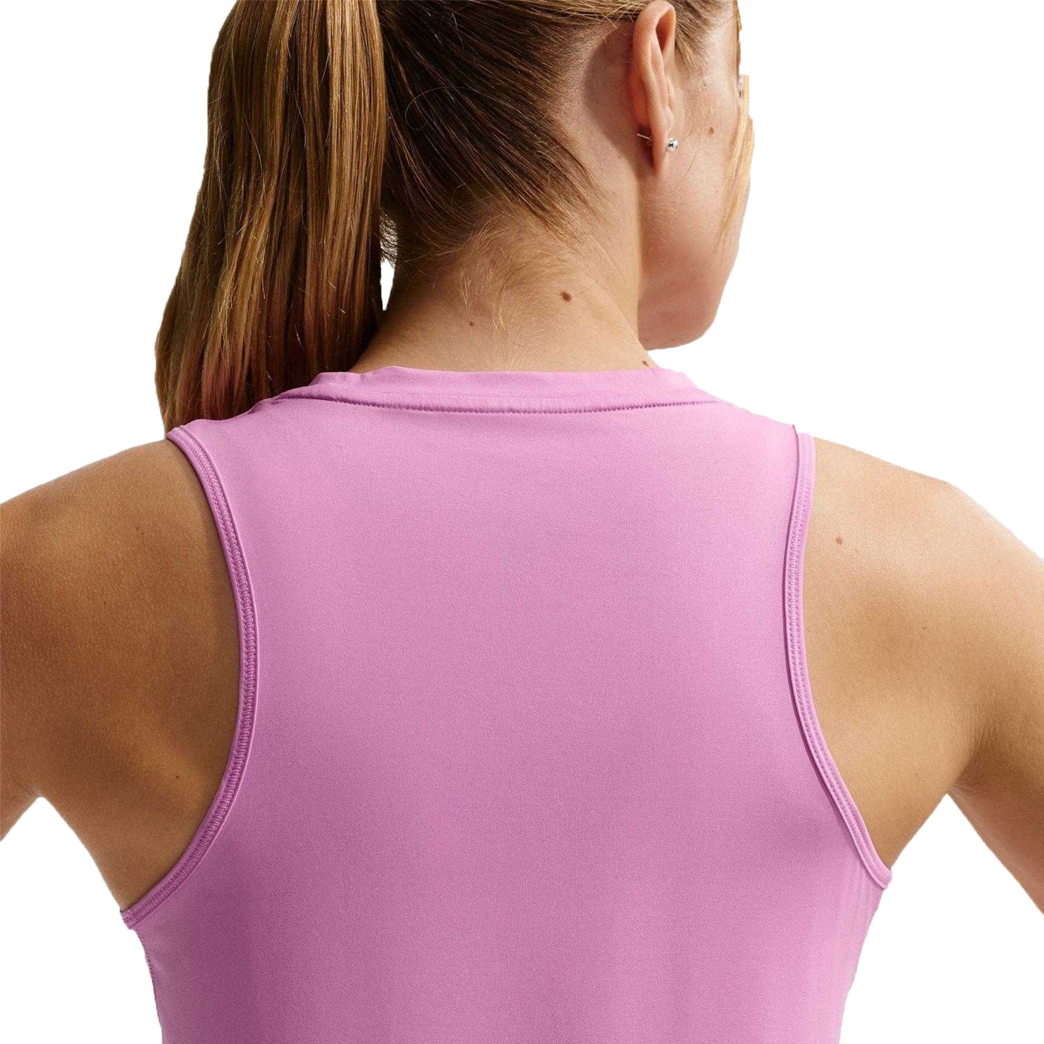 Magenta - Side - Nike Womens-Ladies Dri-FIT Tank Top