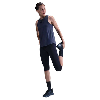 Midnight Navy - Front - Nike Womens-Ladies Dri-FIT Tank Top