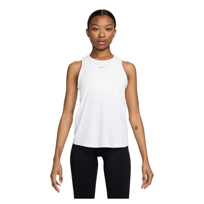 White - Front - Nike Womens-Ladies Dri-FIT Tank Top
