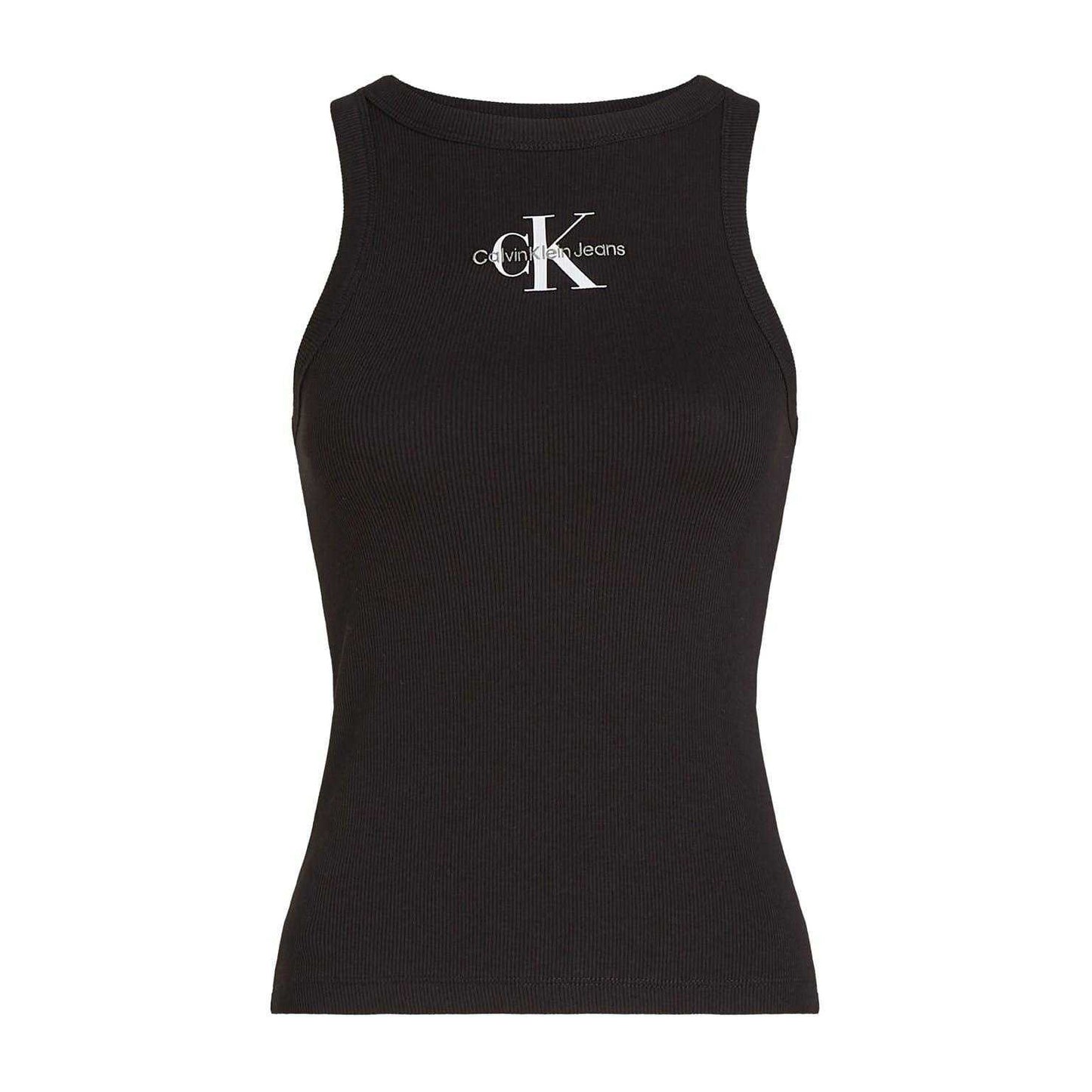 Black - Front - Calvin Klein Womens-Ladies Cotton Blend Tank Top