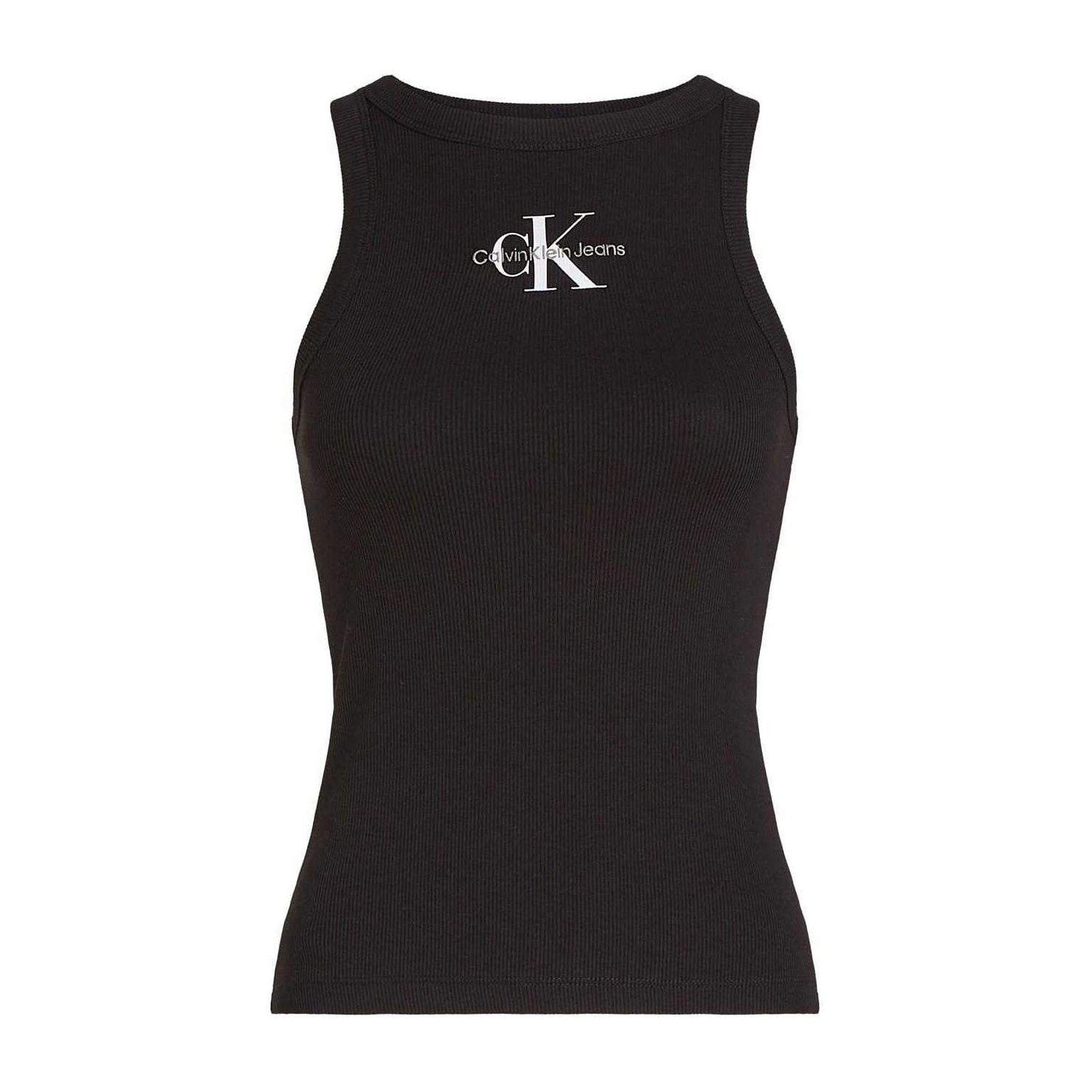 Black - Front - Calvin Klein Womens-Ladies Cotton Blend Tank Top