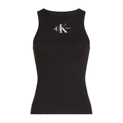 Black - Front - Calvin Klein Womens-Ladies Cotton Blend Tank Top