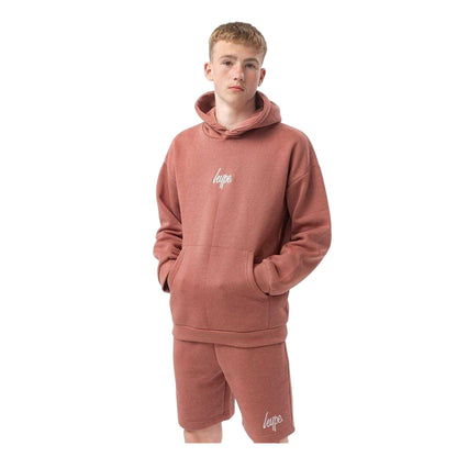 Red - Side - Hype Unisex Adult Script Sweat Shorts