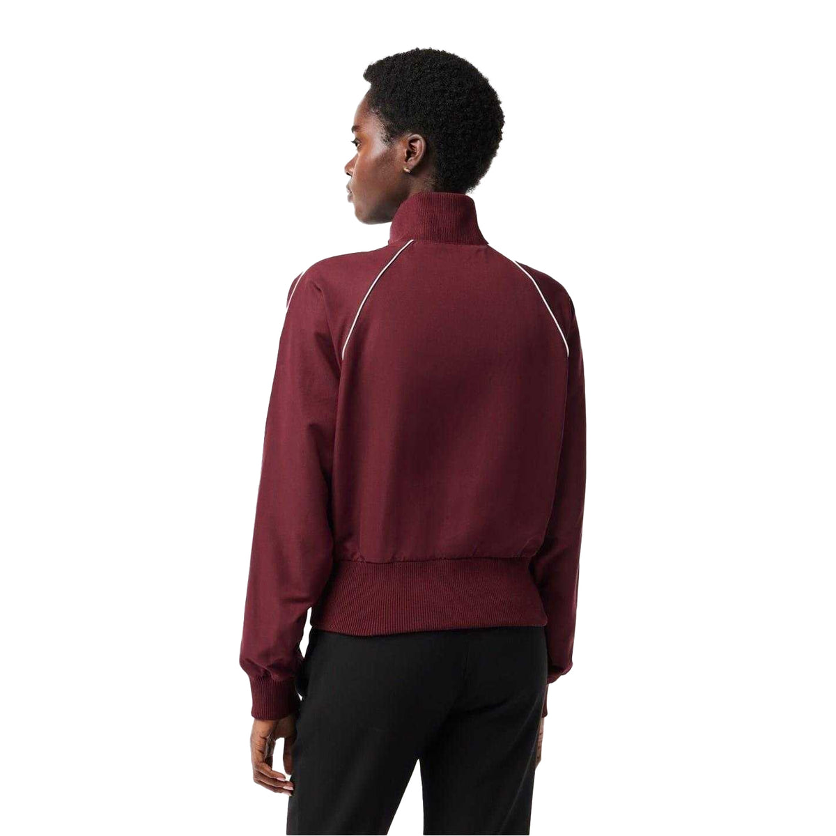 Zinfandel - Back - Lacoste Womens-Ladies Full Zip Athletic Track Jacket