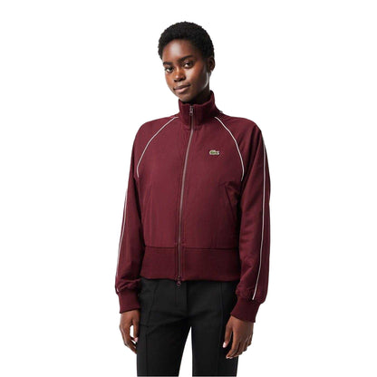 Zinfandel - Front - Lacoste Womens-Ladies Full Zip Athletic Track Jacket