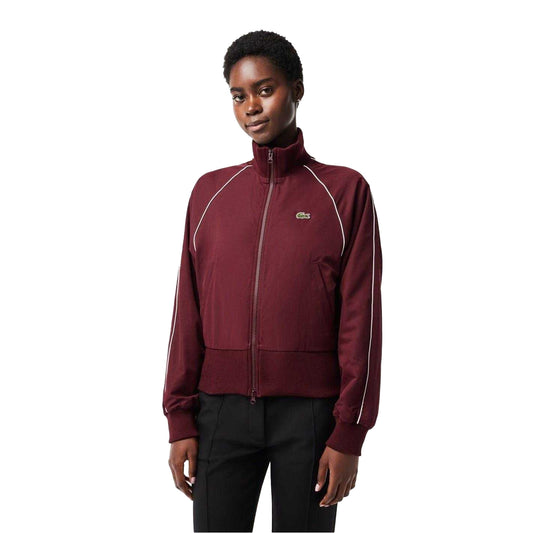 Zinfandel - Front - Lacoste Womens-Ladies Full Zip Athletic Track Jacket