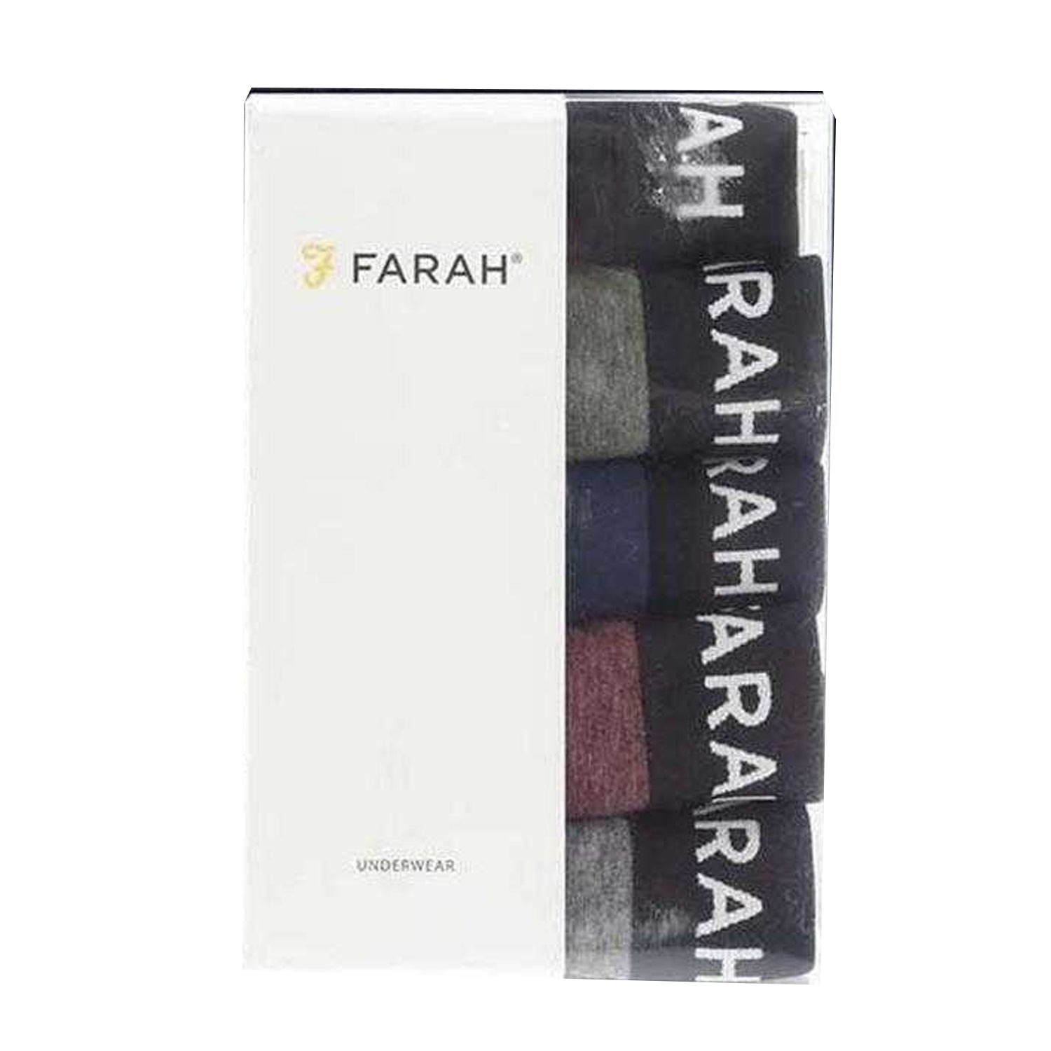 Multicoloured - Back - Farah Mens Bossert Boxer Shorts (Pack of 5)