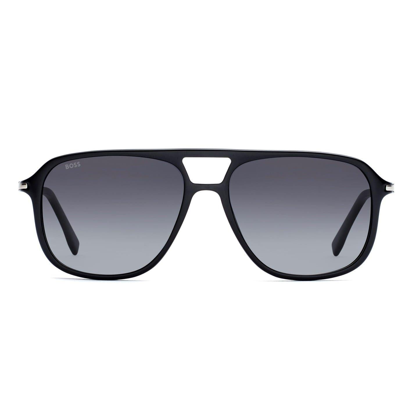 Black - Back - Boss Mens Classic Pilot Sunglasses